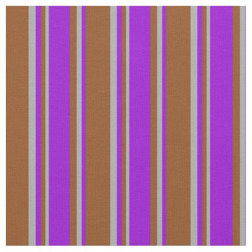 Brown, Dark Violet, and Dark Grey Colored Pattern Fabric