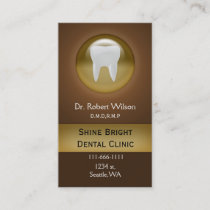 brown Dental businesscards with appointment card