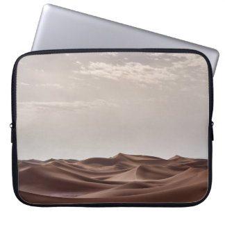 BROWN DESERT UNDER WHITE CLOUDS LAPTOP SLEEVE