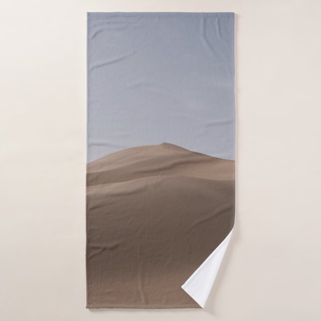BROWN DESERT UNDER WHITE SKY DURING DAYTIME BATH TOWEL (Bath Towel)