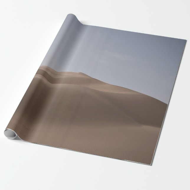 BROWN DESERT UNDER WHITE SKY DURING DAYTIME WRAPPING PAPER (Unrolled)