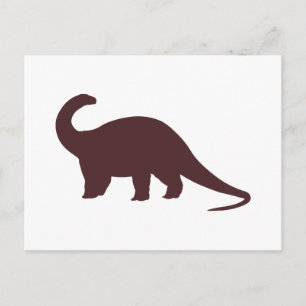 Brown Dinosaur Postcard