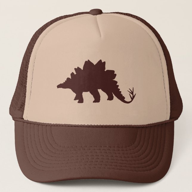 Brown Dinosaur Trucker Hat (Front)