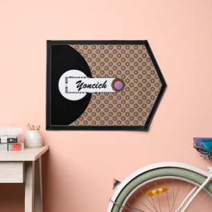 Brown Disc Ribbon by Kenneth Yoncich Pennant