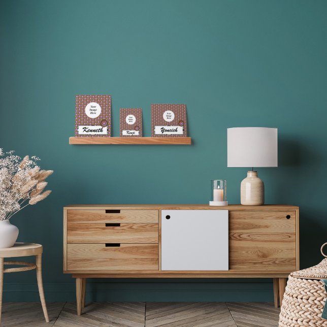 Brown Disc Ribbon by Kenneth Yoncich Picture Ledge (Living Room)