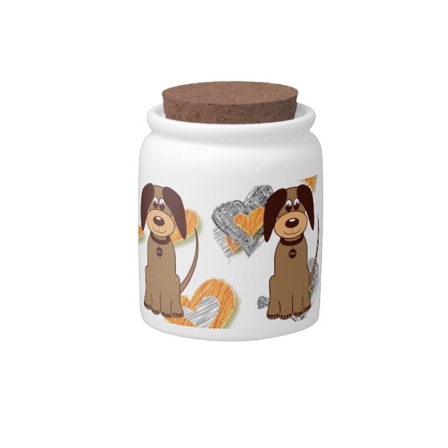 Brown Dog Candy Jar (Front)