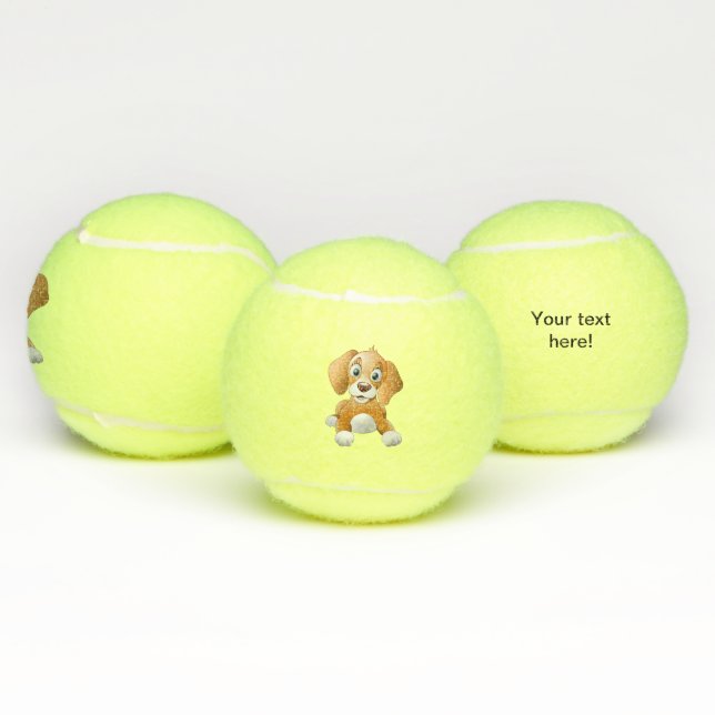 Brown dog clipart tennis balls (Multi)