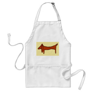 Brown Dog, Dachshund Adult Apron
