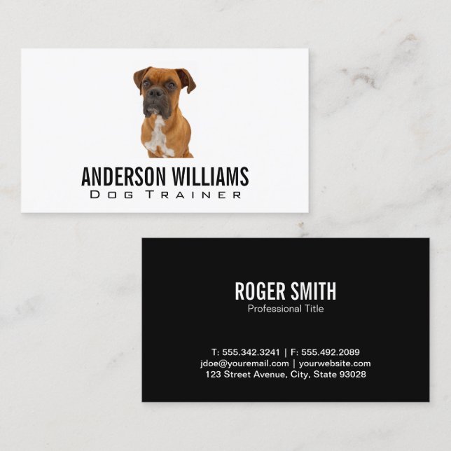 Brown Dog | Dog Training Business Card (Front/Back)