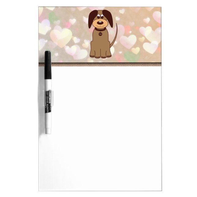 Brown Dog Dry Erase Board (Front)