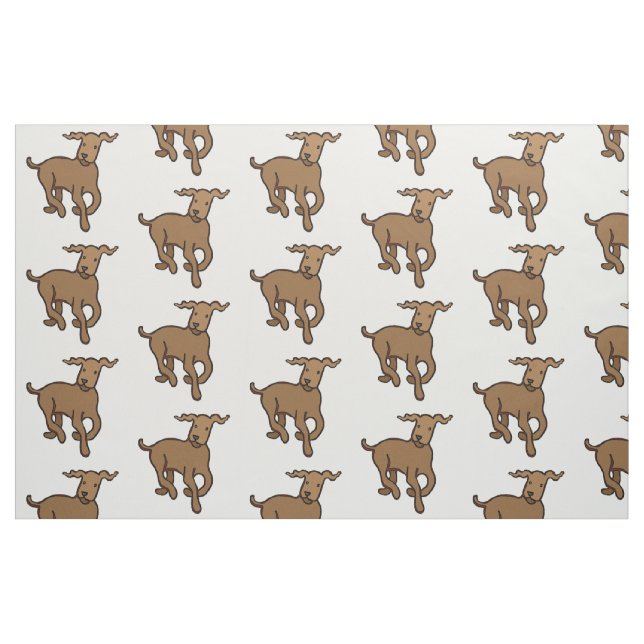 Brown dog fabric (Fat Quarter)