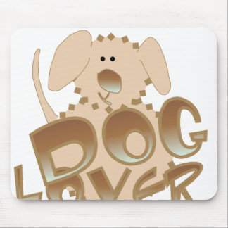 Brown Dog Lover Mouse Pad