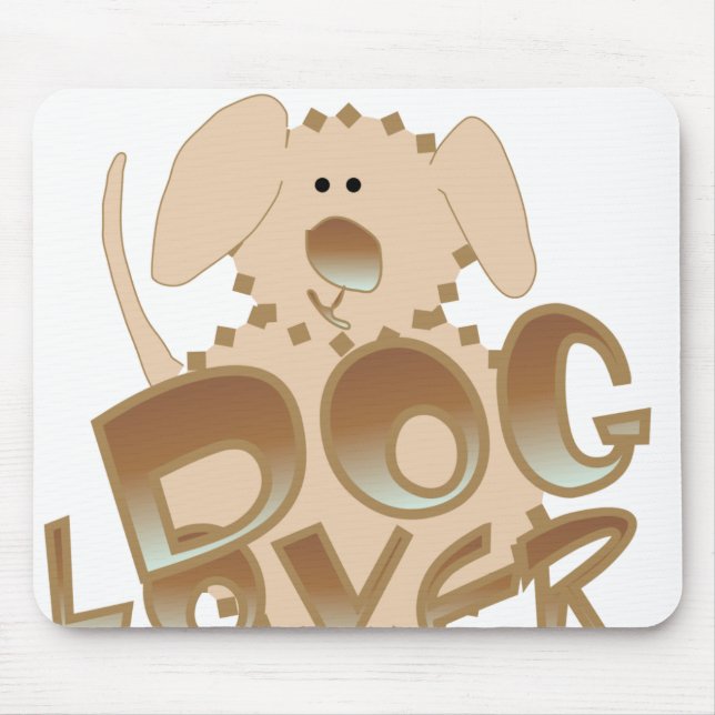 Brown Dog Lover Mouse Pad (Front)