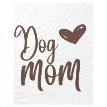 Brown Dog Mom 60x80 Fleece Blanket