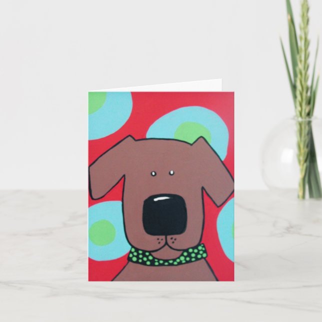 Brown Dog Note Card (Front)