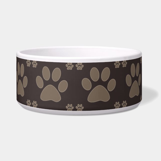 Brown Dog Paws Bowl (Left)
