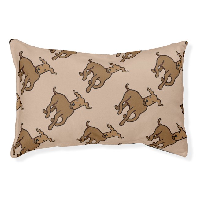 Brown dogs pet bed (Front)