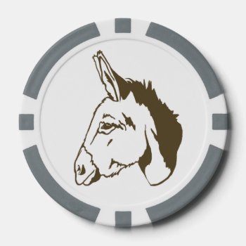 Brown Donkey Poker Chip Set! by HippieGeekFarmArt at Zazzle
