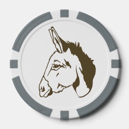 Brown Donkey Poker Chip Set!