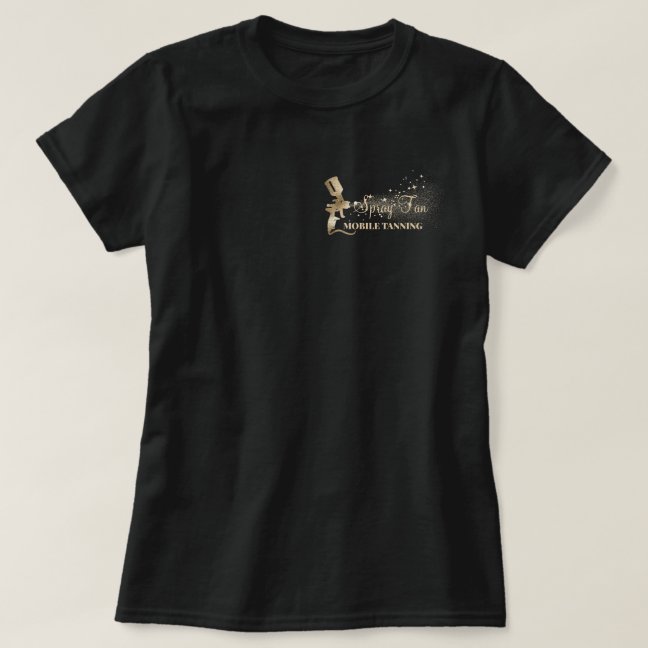 Brown Dot Paint Spray Tanning T-Shirt
