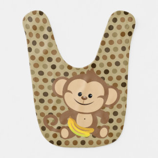 Brown Dotted Monkey With Banana Bib