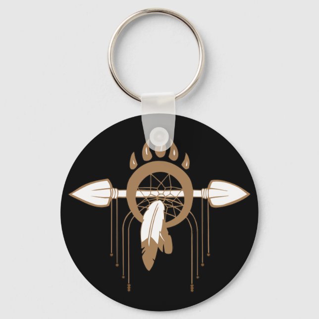 Brown Dreamcatcher Keychain (Front)