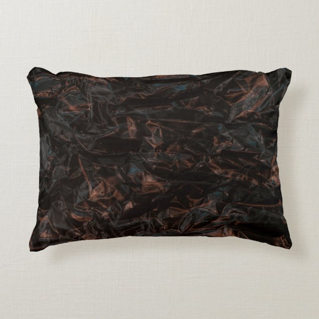 Brown dried leaves on ground accent pillow (Front)