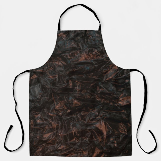 Brown dried leaves on ground apron (Front)