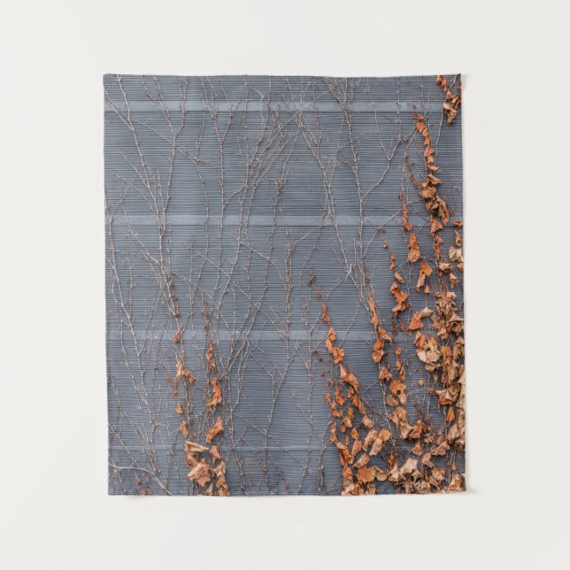 Brown dried leaves on water tapestry (Front)