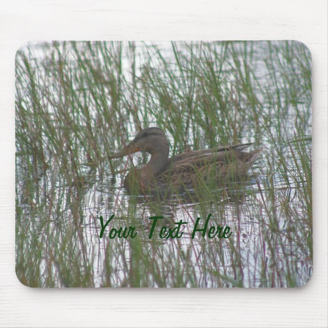 Brown Duck Nature Photography Mousepad (Front)