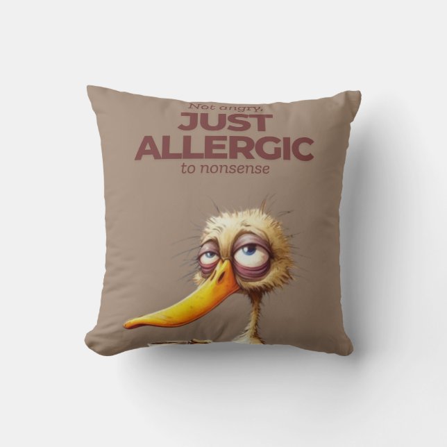 Brown Duck Pillow (Front)