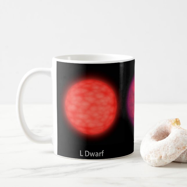 Brown Dwarfs As Seen By An Interstellar Traveler. Coffee Mug (With Donut)