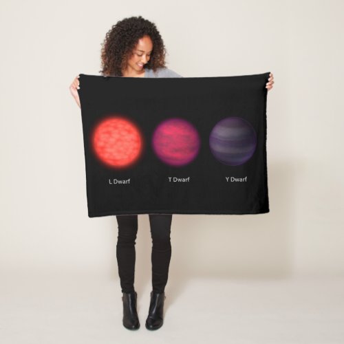 Brown Dwarfs As Seen By An Interstellar Traveler Fleece Blanket