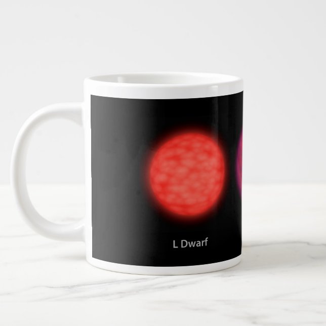 Brown Dwarfs As Seen By An Interstellar Traveler. Giant Coffee Mug (Left)