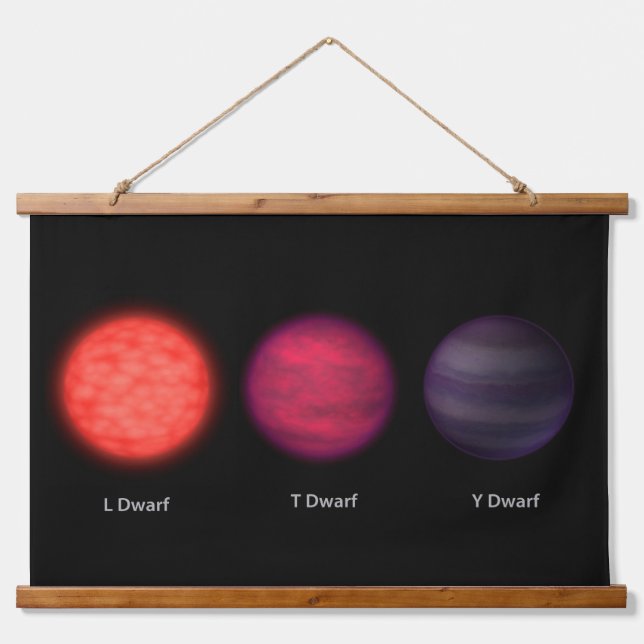 Brown Dwarfs As Seen By An Interstellar Traveler. Hanging Tapestry (Front)