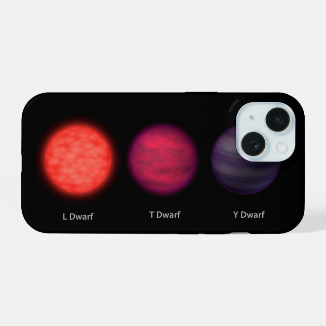 Brown Dwarfs As Seen By An Interstellar Traveler. iPhone 15 Case (Back Horizontal)