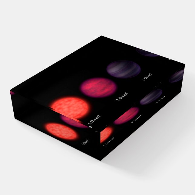 Brown Dwarfs As Seen By An Interstellar Traveler. Paperweight (Angled)