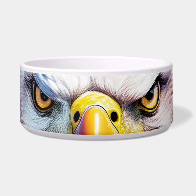 Brown Eagle Eyes, Fireworks  Bowl (Front)