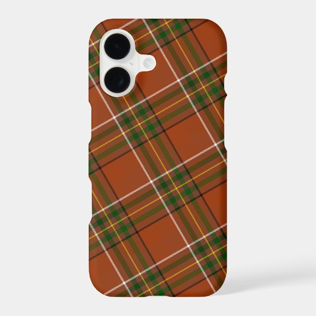 Brown Earthy Plaid Tartan  Case-Mate iPhone Case (Back)