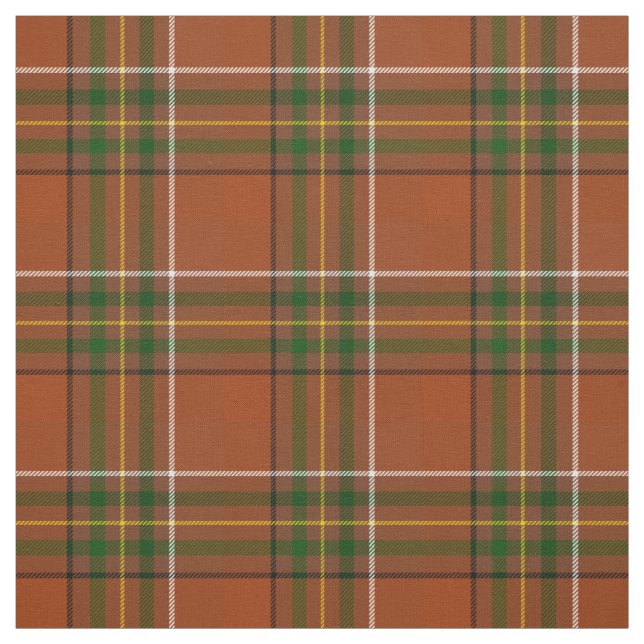 Brown Earthy Plaid Tartan  Fabric (Swatch)