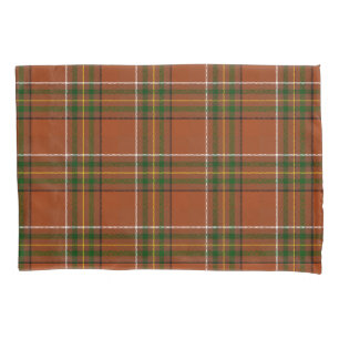 Brown Earthy Plaid Tartan Pillow Case