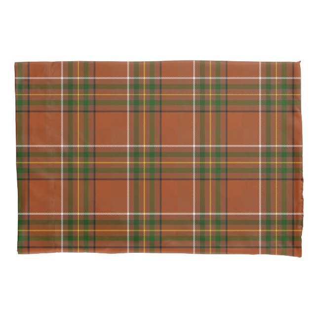 Brown Earthy Plaid Tartan  Pillow Case (Front)