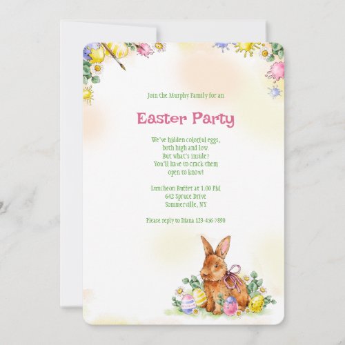 Brown Easter Bunny Party