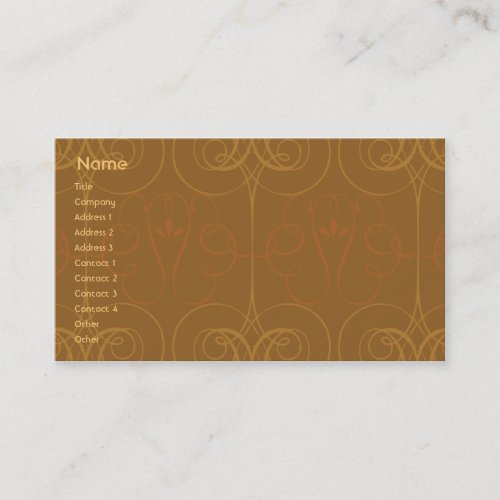 Brown Elegant - Business Business Card Template