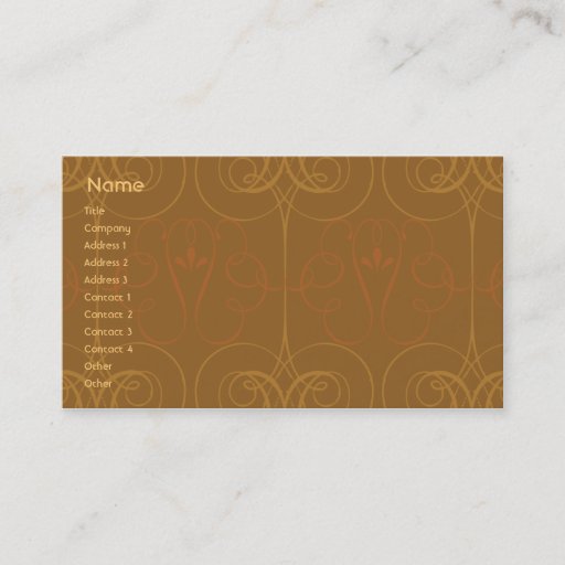 Customizable Brown Elegant - Business Business Card Template