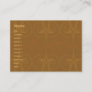 Brown Elegant - Chubby Business Card
