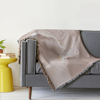 Brown Elegant Gift Throw Pillow – Cozy Decorative Throw Blanket