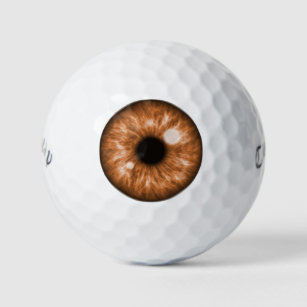 Brown Eye Funny Golf Balls