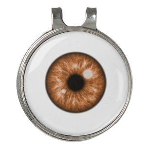Brown Eye Funny Golf Hat Clip