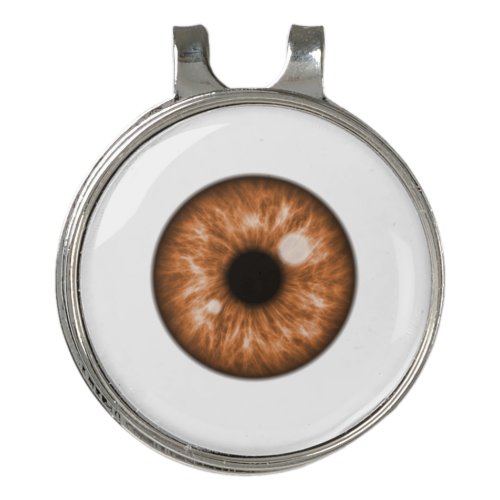 Brown Eye Funny Golf Hat Clip